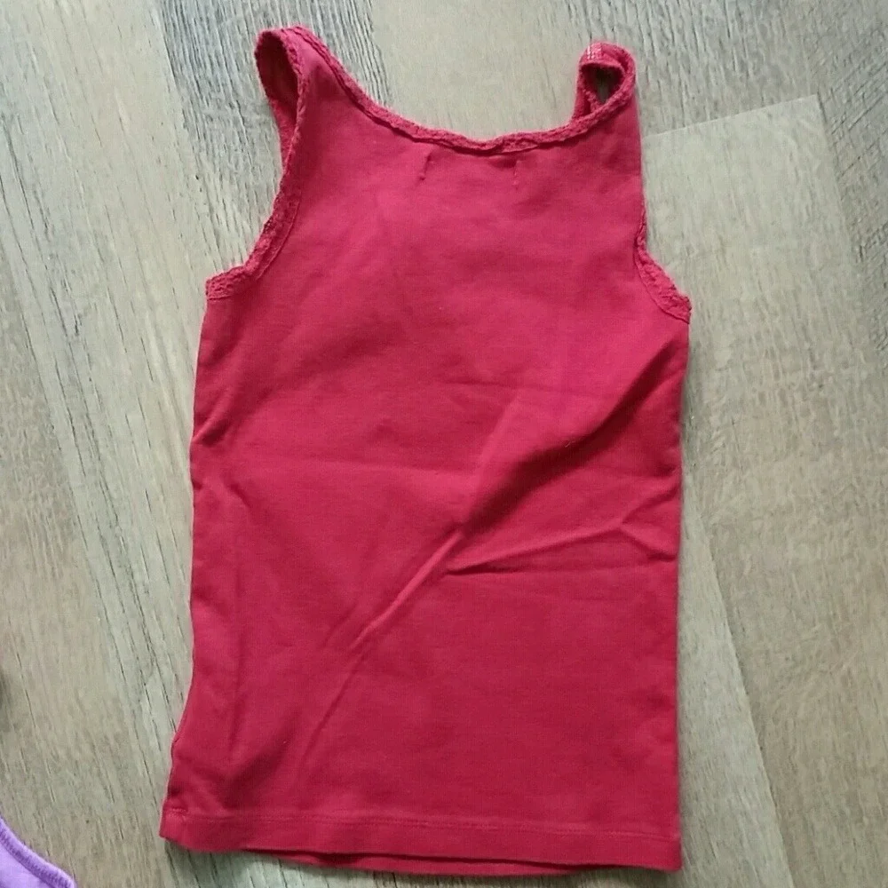 GAP Girls 3 Pack Tank Tops Size XS (4-5)- Turquoise, Pink, Red‎